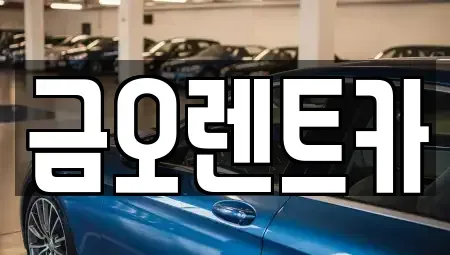 대구 달성군 단기렌트카 전문 금오렌트카