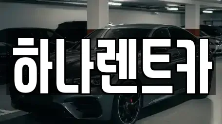 대구 달성군 단기렌트카 전문 하나렌트카