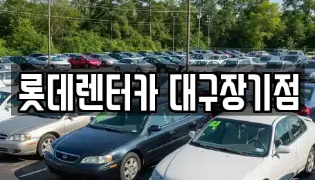 대구 달성군 장기렌트카 전문 롯데렌터카 대구장기점