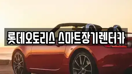 대구 달성군 장기렌트카 전문 롯데오토리스 스마트장기렌터카