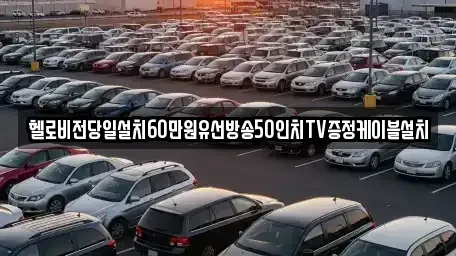대구 동구 내동 중고차매입 전문 헬로비전당일설치60만원유선방송50인치TV증정케이블설치
