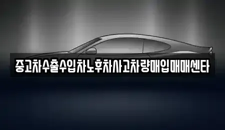 대구 동구 동호동 중고차매입 전문 중고차수출수입차노후차사고차량매입매매센타