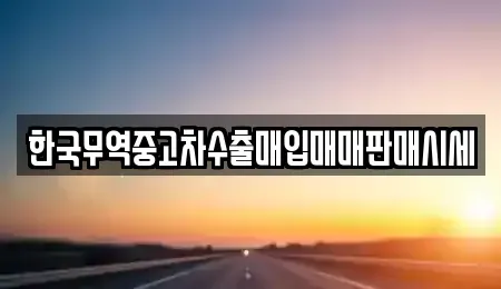 대구 동구 동호동 중고차매입 전문 한국무역중고차수출매입매매판매시세