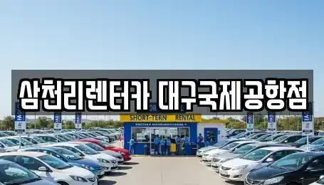 대구 동구 입석동 렌트카 전문 삼천리렌터카 대구국제공항점