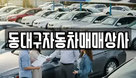 대구 동구 입석동 중고차매매 전문 동대구자동차매매상사