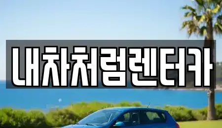 대구 북구 사수동 렌트카 전문 내차처럼렌터카