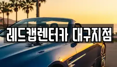 대구 수성구 신매동 장기렌트카 전문 레드캡렌터카 대구지점