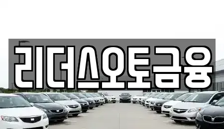 대구 중구 계산동2가 장기렌트카 전문 리더스오토금융