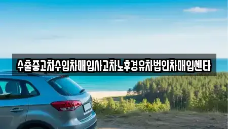대구광역시 달성군 구지면 중고차 전문 수출중고차수입차매입사고차노후경유차법인차매입센타