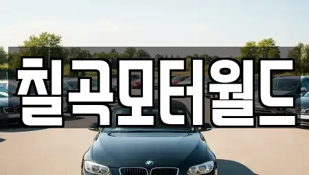 대구광역시 북구 동호동 중고차매매 전문 칠곡모터월드
