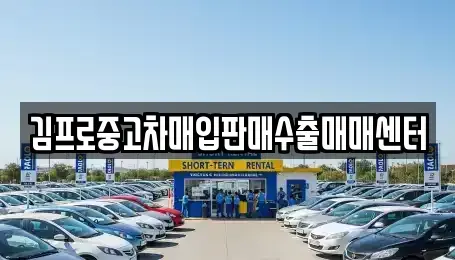대전 동구 용운동 중고차매입 전문 김프로중고차매입판매수출매매센터