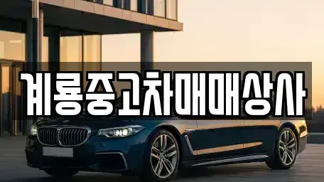 대전 동구 중고차매매 전문 계룡중고차매매상사