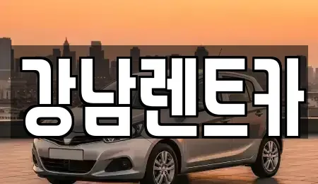 대전 동구 효평동 렌트카 전문 강남렌트카