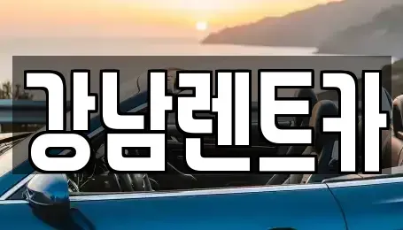 대전 유성구 송정동 렌트카 전문 강남렌트카