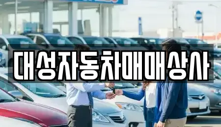 대전광역시 동구 낭월동 중고차 전문 대성자동차매매상사