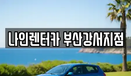 부산 강서구 구랑동 렌트카 전문 나인렌터카 부산강서지점