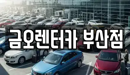 부산 부산진구 범천동 장기렌트카 전문 금오렌터카 부산점