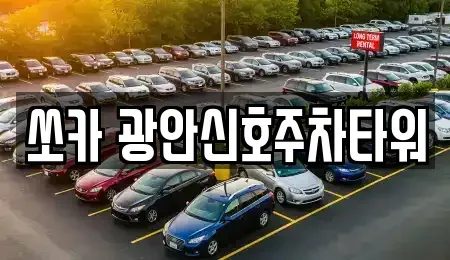 부산 수영구 민락동 렌트카 전문 쏘카 광안신호주차타워
