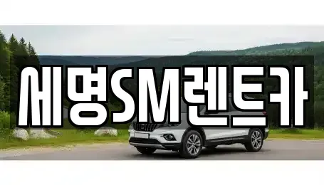 부산 영도구 남항동3가 렌트카 전문 세명SM렌트카