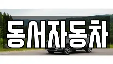 부산 영도구 대교동2가 중고차 전문 동서자동차
