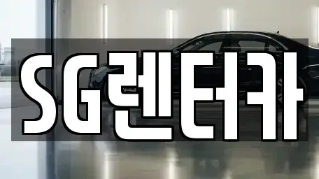 부산 중구 중앙동5가 렌트카 전문 SG렌터카
