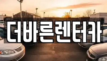 부산광역시 강서구 녹산동 렌트카 전문 더바른렌터카