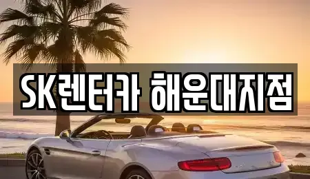 부산광역시 해운대구 우동 렌트카 전문 SK렌터카 해운대지점