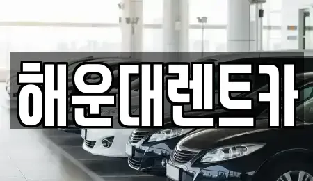 부산광역시 해운대구 우동 렌트카 전문 해운대렌트카
