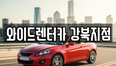 서울 강북구 렌트카 전문 와이드렌터카 강북지점