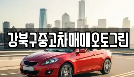 서울 강북구 중고차매매 전문 강북구중고차매매오토그린