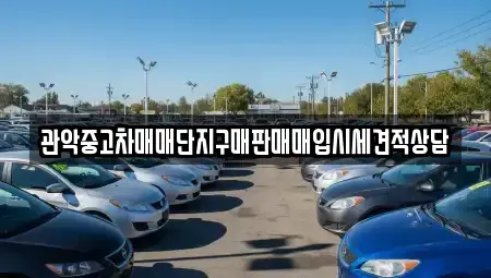 서울 관악구 중고차매매 전문 관악중고차매매단지구매판매매입시세견적상담