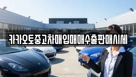 서울 동작구 노량진동 중고차매입 전문 카카오토중고차매입매매수출판매시세