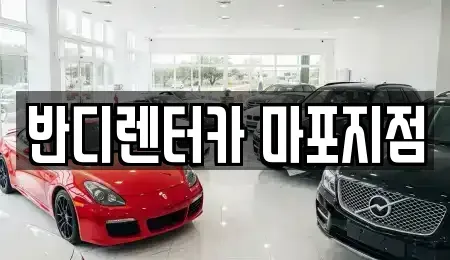 서울 마포구 연남동 단기렌트카 전문 반디렌터카 마포지점
