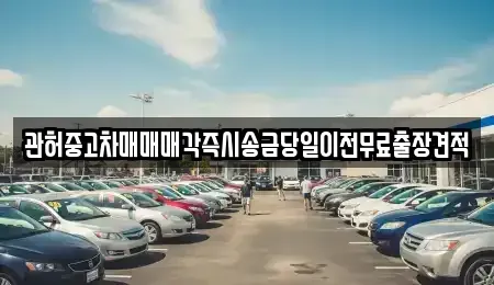 서울 마포구 연남동 중고차매매 전문 관허중고차매매매각즉시송금당일이전무료출장견적