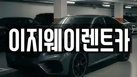 서울 마포구 용강동 단기렌트카 전문 이지웨이렌트카