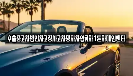 서울 마포구 용강동 중고차매입 전문 수출중고차법인차고장사고차망자차압류차1톤차매입센터