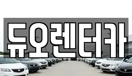 서울 송파구 마천동 렌트카 전문 듀오렌터카