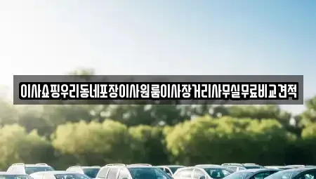 서울 송파구 마천동 중고차매입 전문 이사쇼핑우리동네포장이사원룸이사장거리사무실무료비교견적
