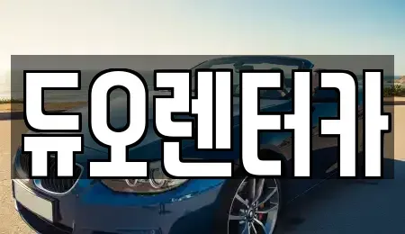 서울 송파구 방이동 렌트카 전문 듀오렌터카
