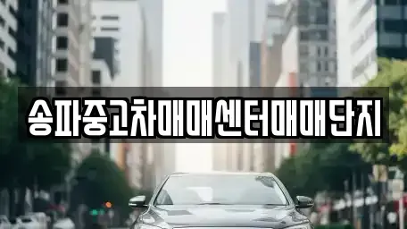 서울 송파구 방이동 중고차매매 전문 송파중고차매매센터매매단지