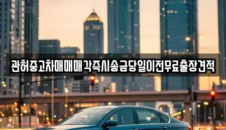 서울 영등포구 영등포동7가 중고차 전문 관허중고차매매매각즉시송금당일이전무료출장견적