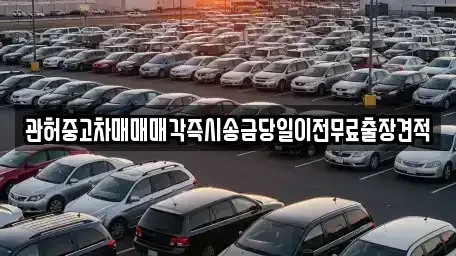 서울 종로구 부암동 중고차 전문 관허중고차매매매각즉시송금당일이전무료출장견적