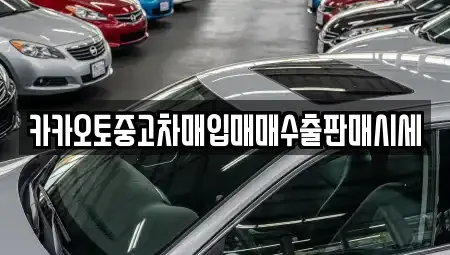 서울 종로구 부암동 중고차매입 전문 카카오토중고차매입매매수출판매시세