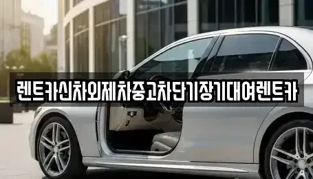 서울 중구 회현동2가 단기렌트카 전문 렌트카신차외제차중고차단기장기대여렌트카