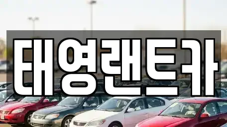 서울특별시 강남구 대치동 렌트카 전문 태영랜트카