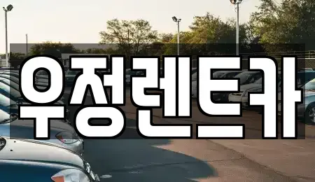 서울특별시 강동구 길동 렌트카 전문 우정렌트카