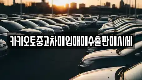 서울특별시 동작구 노량진동 중고차매입 전문 카카오토중고차매입매매수출판매시세
