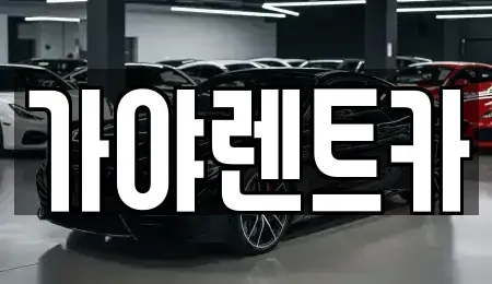 서울특별시 은평구 응암동 렌트카 전문 가야렌트카
