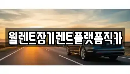 서울특별시 은평구 응암동 장기렌트카 전문 월렌트장기렌트플랫폼직카
