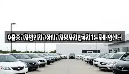 서울특별시 종로구 종로1가 중고차매입 전문 수출중고차법인차고장사고차망자차압류차1톤차매입센터
